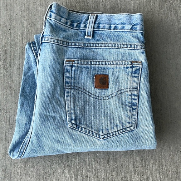 Carhartt Other - Men's Carhartt Blue B180 STW Stonewash Traditional Fit Jeans 36X32